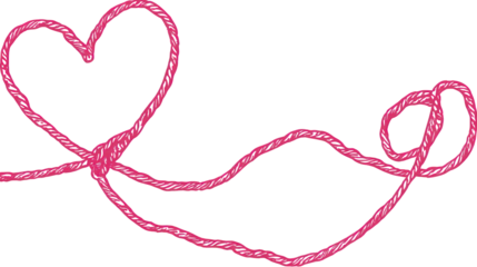 Two Intertwined Pink Hearts