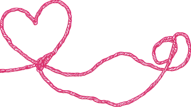 Two Intertwined Pink Hearts