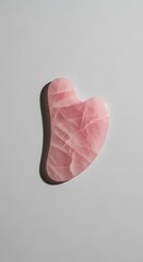 Pink Quartz Gua Sha Facial Stone.