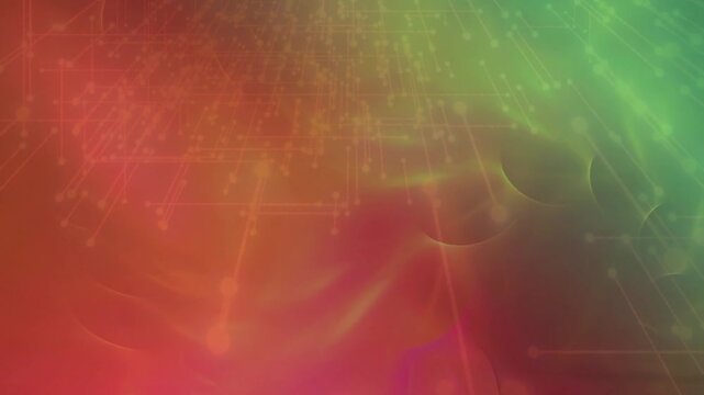 Abstract design with interconnected dots and lines pattern.