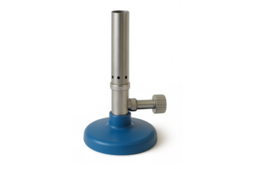 Bunsen burner laboratory equipment for chemistry experiment