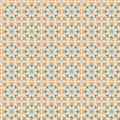 seamless pattern with geometric flowers abstract background graphic design print for fabric home decor surface design packaging vector illustration