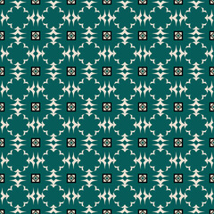 seamless pattern with geometric flowers abstract background graphic design print for fabric home decor surface design packaging vector illustration