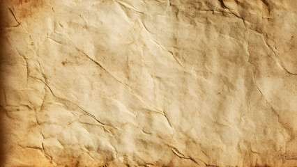 Brown vintage paper, old paper texture background. Collage crumpled paper, fade texture, brown background, old collage background. Vintage brown crumpled paper texture, fade old texture background