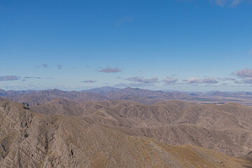 Atardecer, campo, sierras, cerro