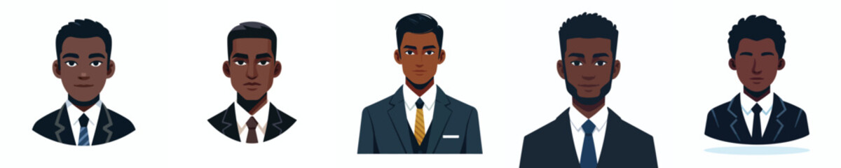 vector avatar of an office worker's face