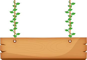 Hanging Wooden Sign Illustration

