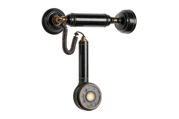 Vintage Black Wall Phone