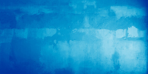 Grunge blue background with space for text. 