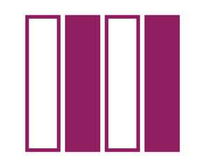 Rectangle Geometric Outline And Shape Collection Maroon Abstract Element Vector Graphic Design Illustration