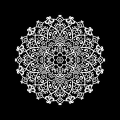 round lace flora doily