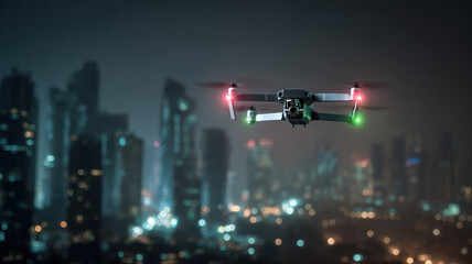 Unidentified drones flying in the sky, raising concerns of privacy and security surveillance