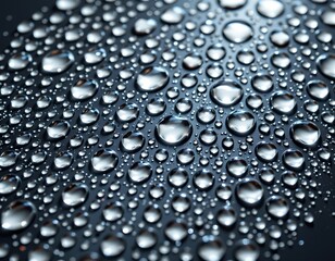 A close up view of a pattern created by drops of water, which resemble teardrops