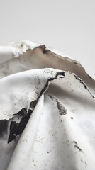 Close-up of Damaged Industrial Textile