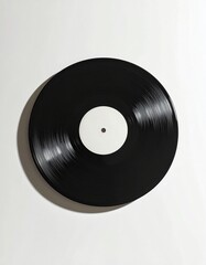 Obraz premium A vinyl album on a white background 