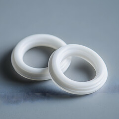 Close-up Silicone Rubber Sealing Rings