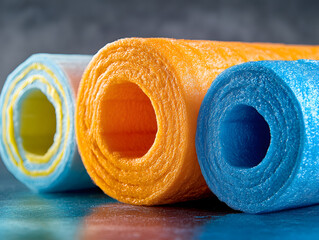Collection of Rolled Exercise or Yoga Mats