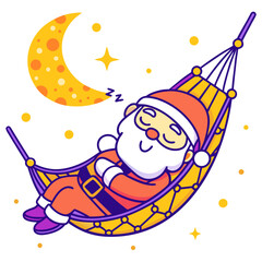santa claus on the moon