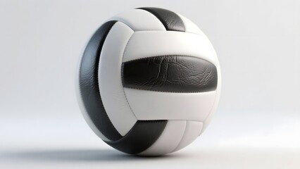 Volleyball on white background ai image