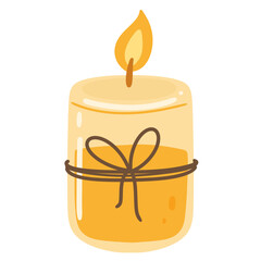 candle light , cozy autumn decoration 