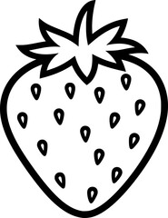 Obraz premium Strawberry Outline Icon