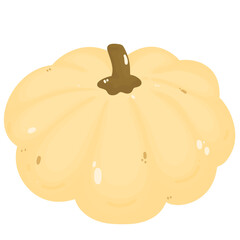 Yellow pumpkin, autumn decoration 