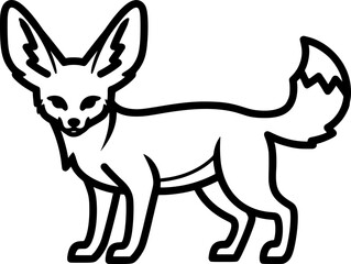 Fennec Fox Outline Icon