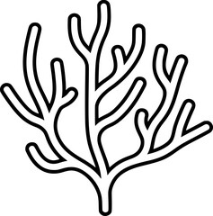 Coral Outline Icon