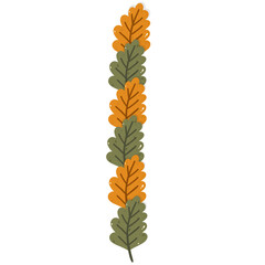 oak border leaf, autumn element