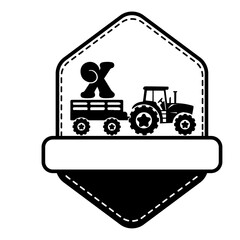 Tractor Alphabet Number Svg Vector