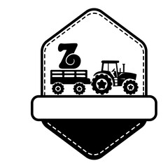 Tractor Alphabet Number Svg Vector