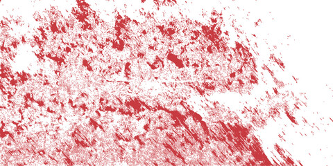 Red grunge abstract background texture with blood-like paint splashes and ink splatters, perfect for a striking art design or holiday card pattern. Abstract red watercolor on white background. 