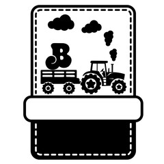 Tractor Alphabet Number Svg Cut File, Tractor Vector