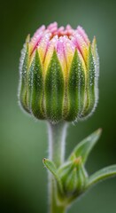 Close Up of a Budding Flower.