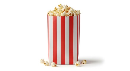 Popcorn in a paper bag,