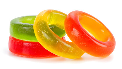 Gummy rings shaped cutter, isolated on white background