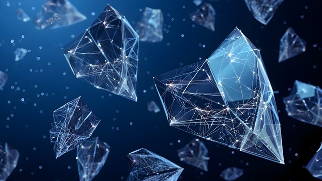 Abstract Crystal Network in Digital Space