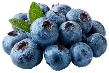 blueberries isolated on white background