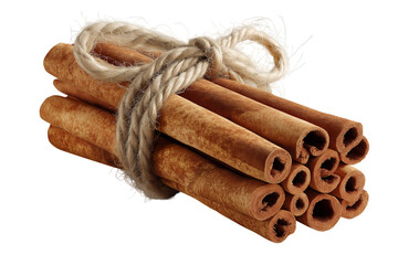cinnamon sticks isolated on transparent background