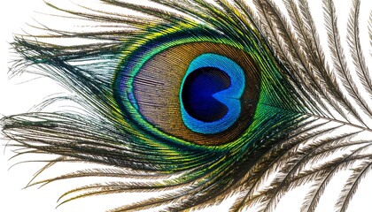 Obraz premium Peacock feather close-up (2)