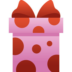 Flat Style Christmas Gift Box Vector