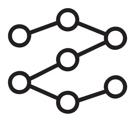 Abstract network diagram with interconnected nodes - stock vector