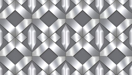 Obraz premium Metallic geometric pattern