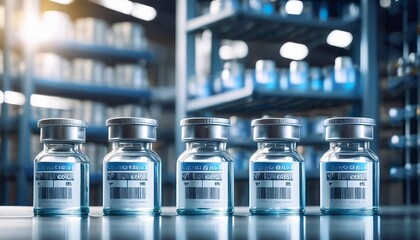 vaccine vials in a storage facility cold chain logistics pharmaceutical supply chain