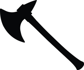 Axe Vector Silhouette, Axe Silhouette Vector Graphic, Axe Vector Silhouette - Lumberjack, Viking, or Outdoor Logo Symbol
