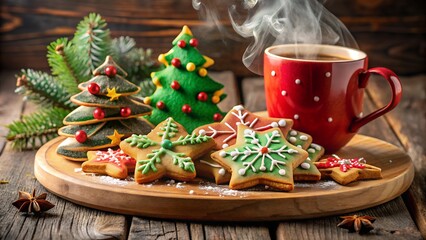 Cyber monday neon sign with gift boxes in a modern room