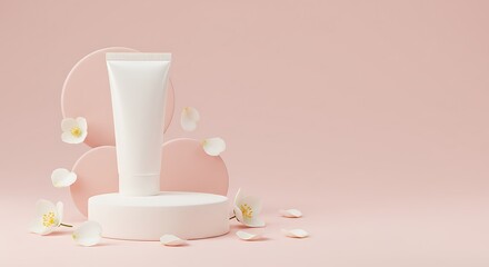 Product Display, Skincare Cream, Studio, Photography, Soft Lighting, Close-Up, Beauty Concept, mockup