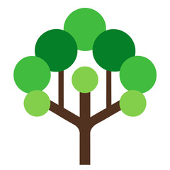 green tree vector illustration