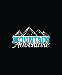 Mountain Adventure Typography Design