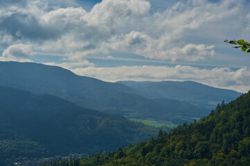 Landschaft beim Chateau Frankenbourg  in den Vogesen